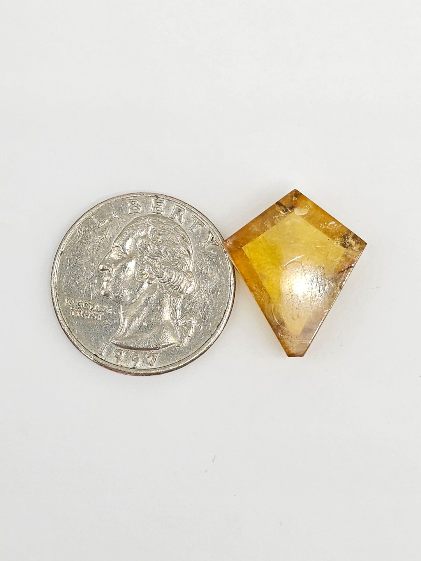 Amber Geometric Cabochon