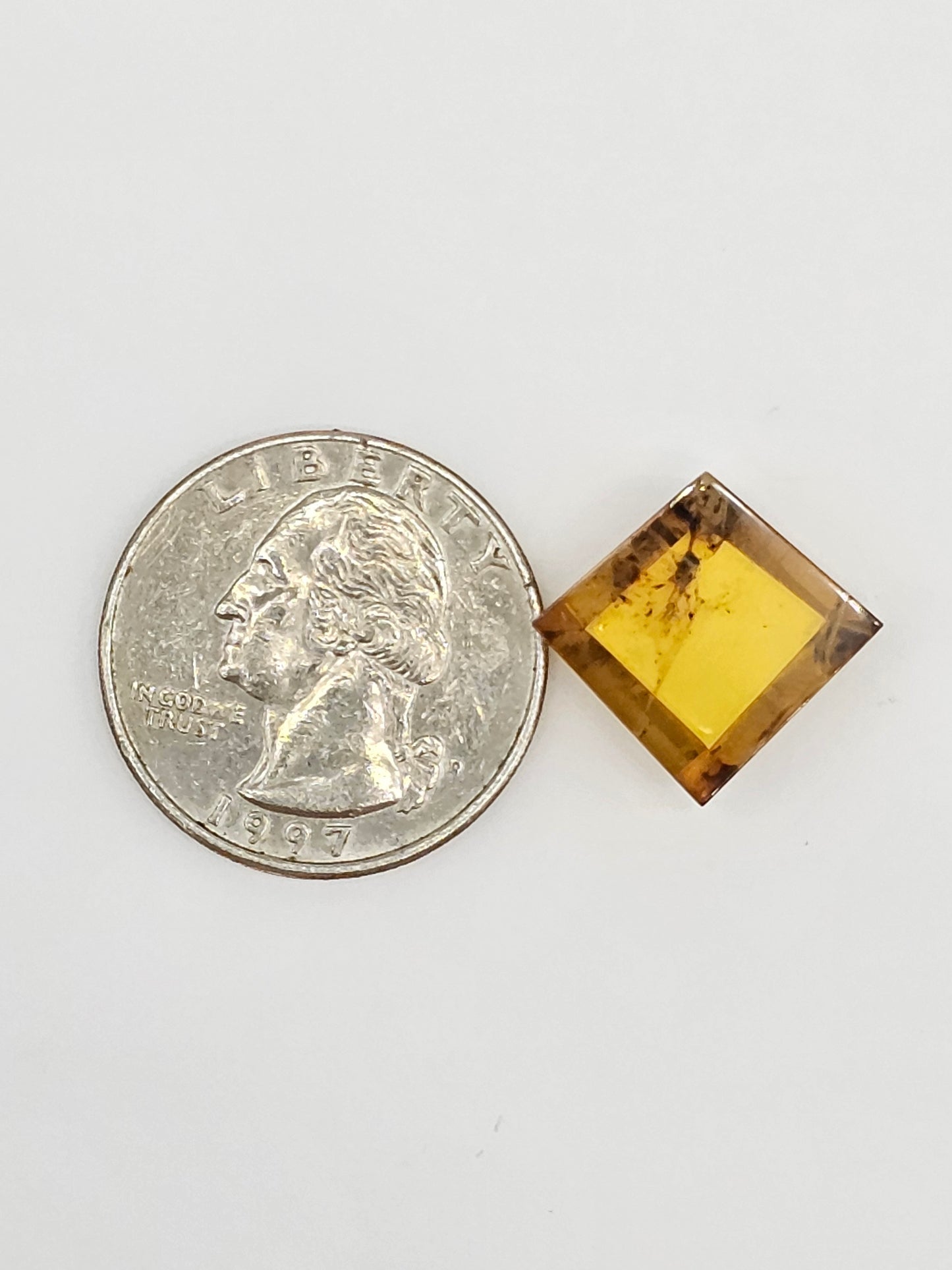 Amber Geometric Cabochon