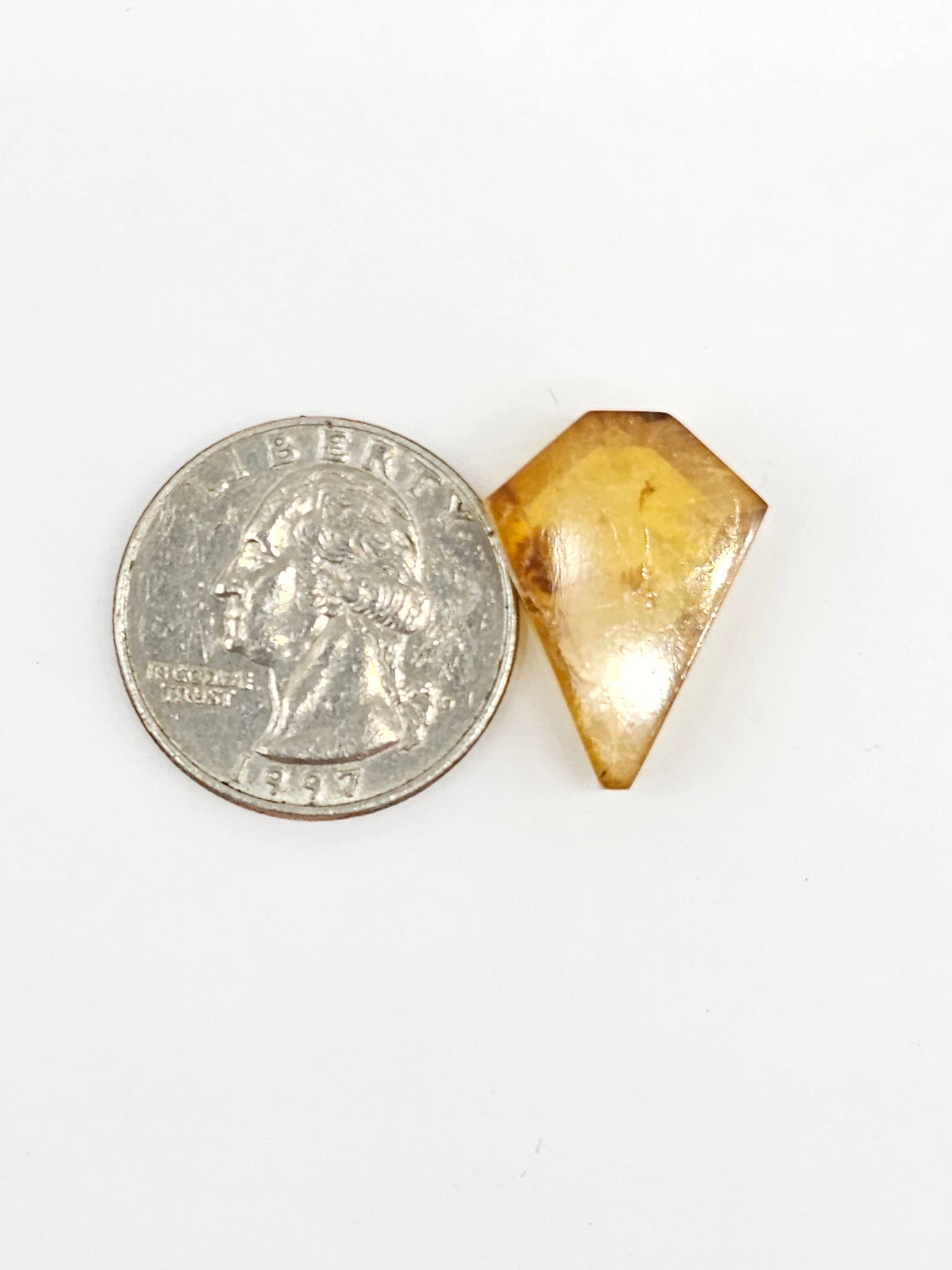 Amber Geometric Cabochon