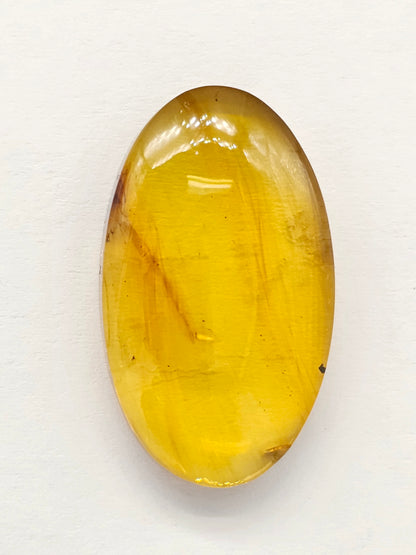 Amber cabochon | Artisan Cut Gemstone