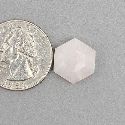 Rose Quartz Geometric Cabochon