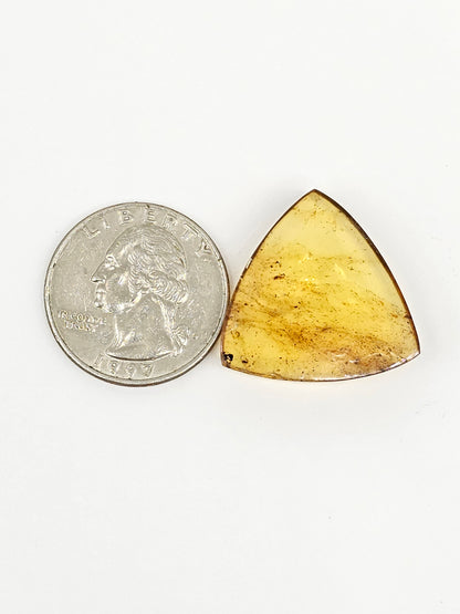 Amber cabochon | Artisan Cut Gemstone