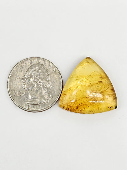 Amber cabochon | Artisan Cut Gemstone