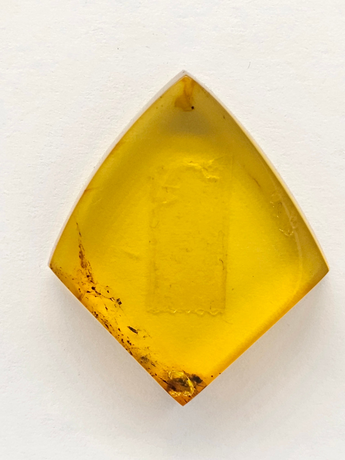 Amber cabochon | Artisan Cut Gemstone