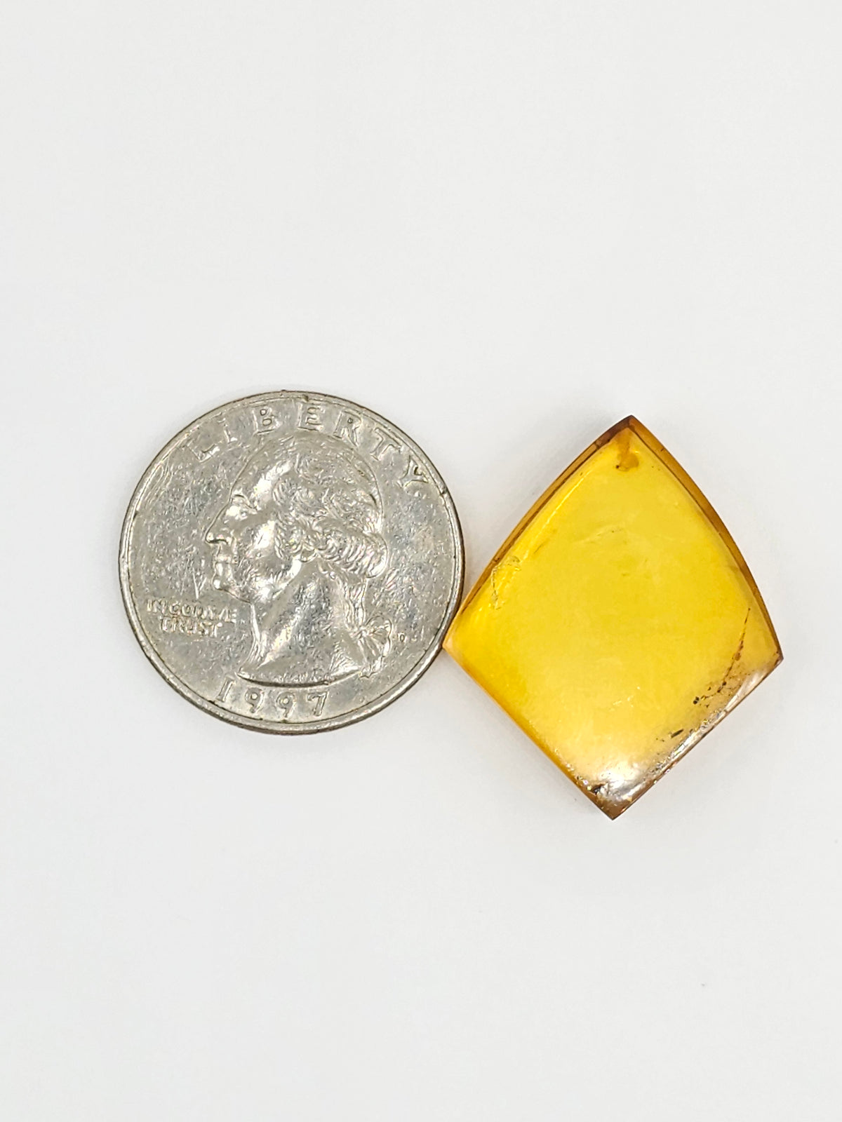 Amber cabochon | Artisan Cut Gemstone