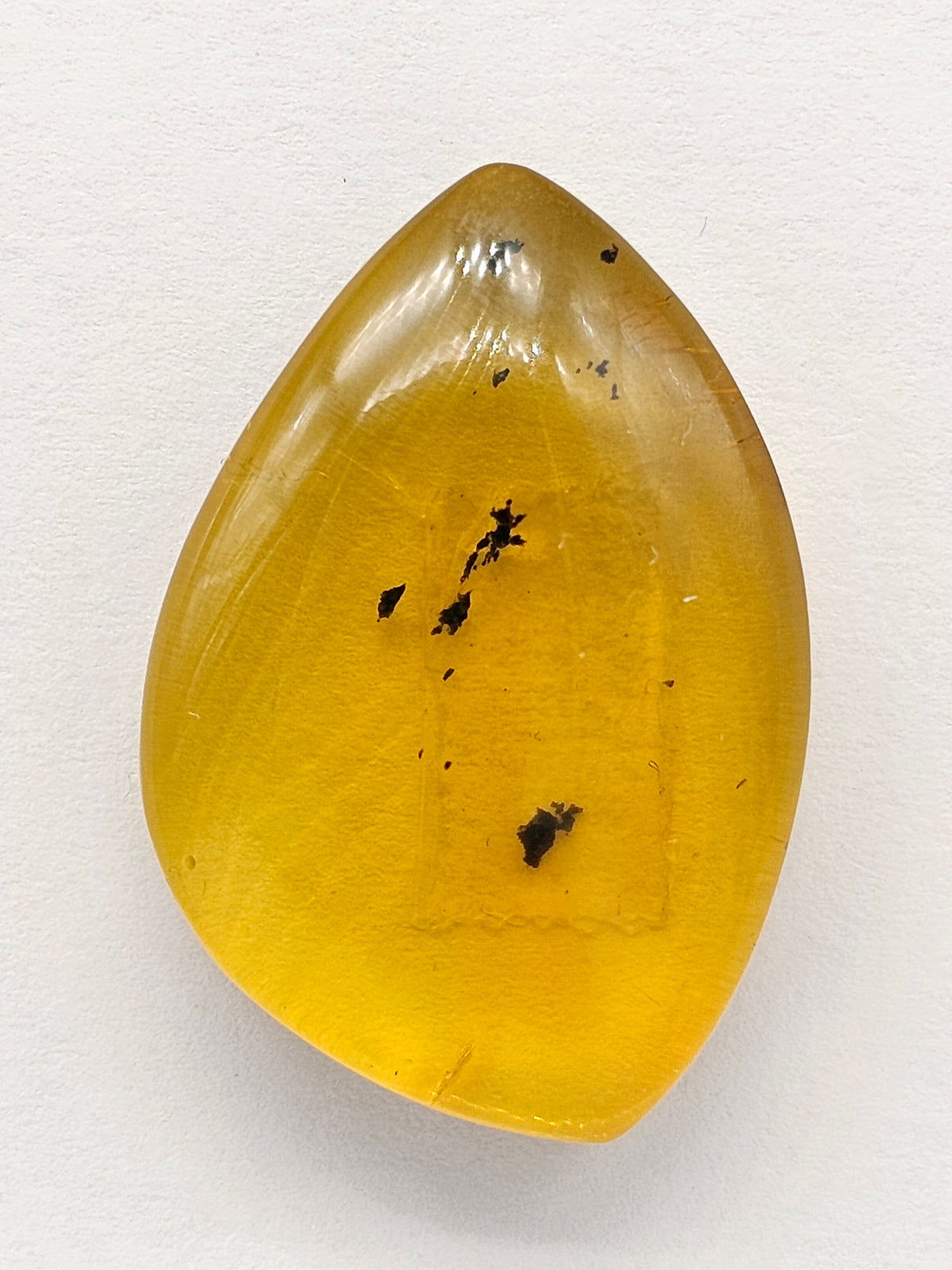 Amber cabochon | Artisan Cut Gemstone