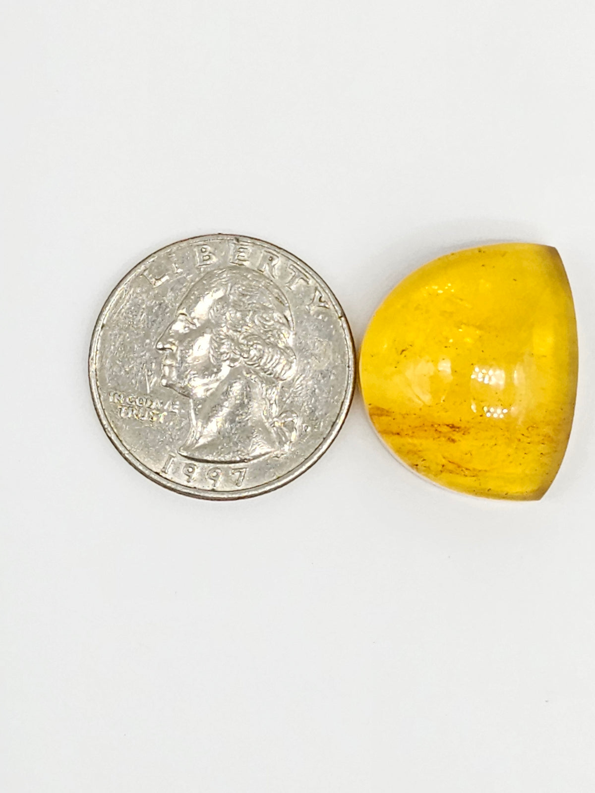 Amber cabochon | Artisan Cut Gemstone