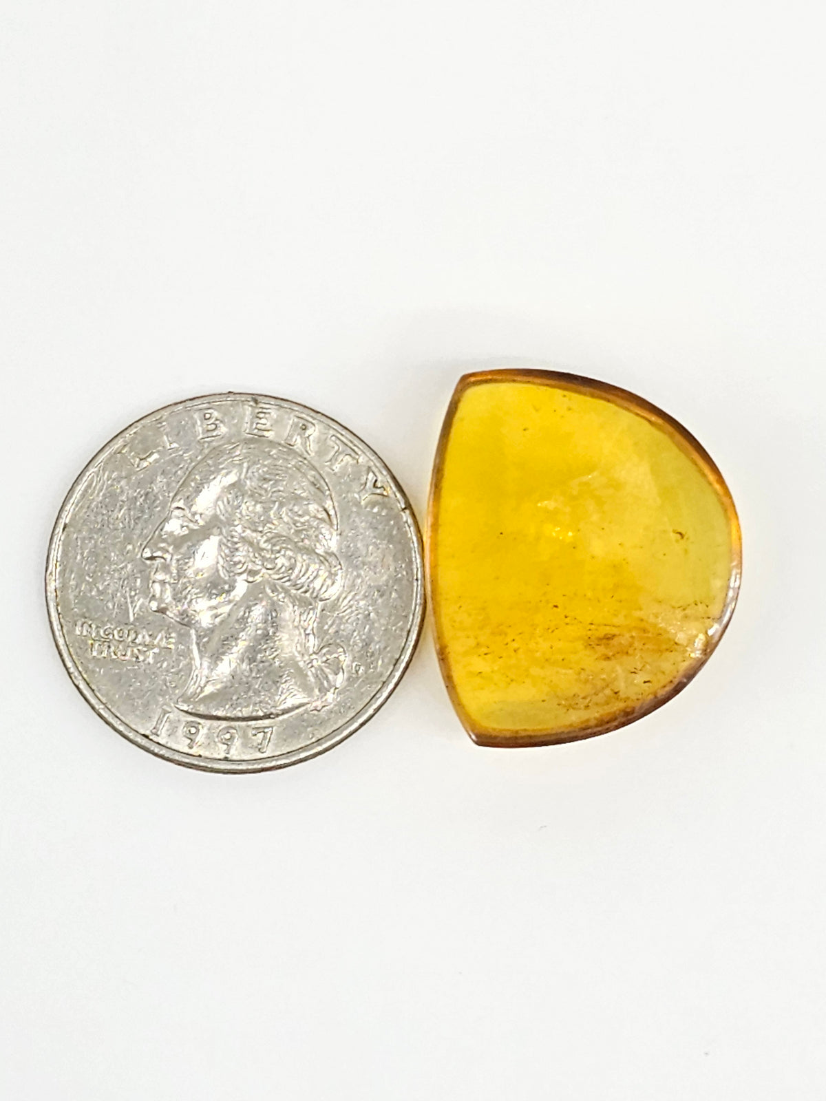 Amber cabochon | Artisan Cut Gemstone