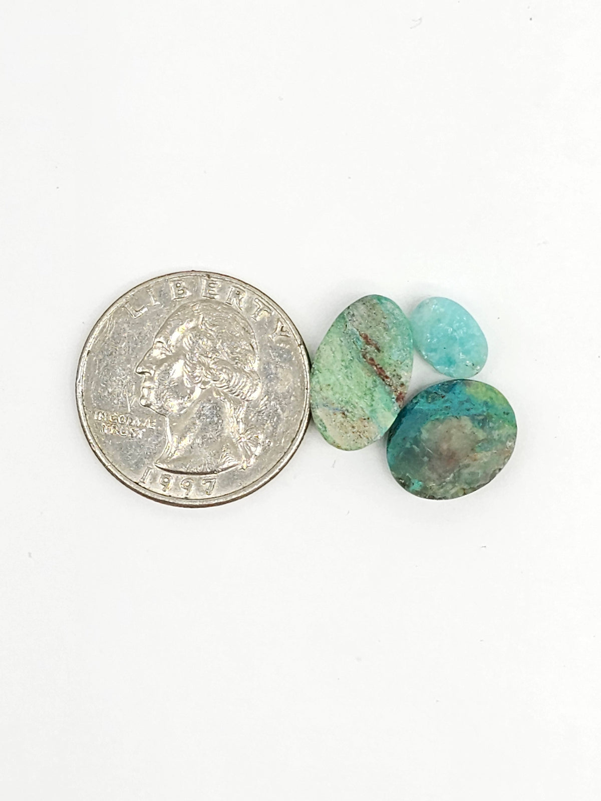 Mexican Chrysocolla Oval Cabochon Lot – Blue Green Natural Stone