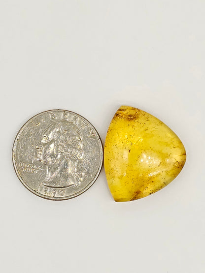 Amber cabochon | Artisan Cut Gemstone