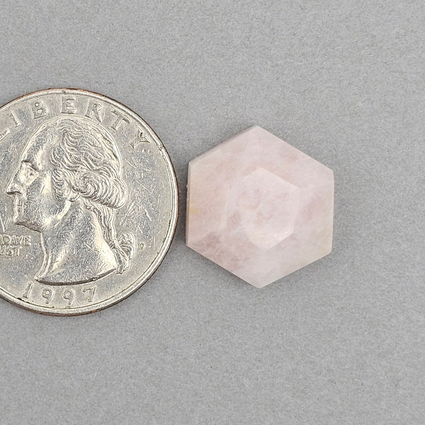 Rose Quartz Geometric Cabochon