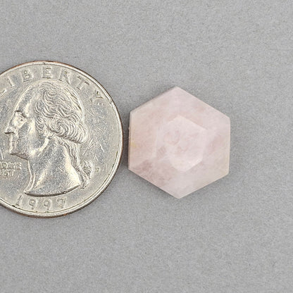 Rose Quartz Geometric Cabochon