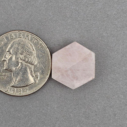Rose Quartz Geometric Cabochon