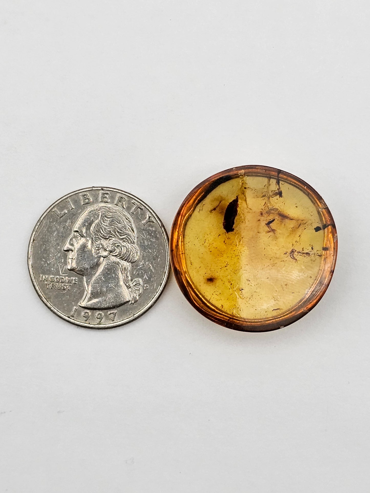 Amber authentic cabochon large