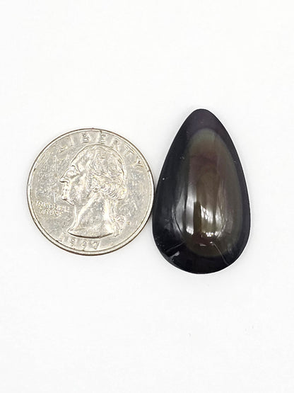Rainbow obsidian Cabochon | Natural Mexican Obsidian for Silversmiths