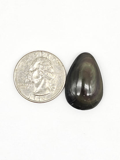Rainbow obsidian Cabochon | Natural Mexican Obsidian for Silversmiths