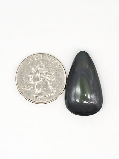 Rainbow obsidian Cabochon | Natural Mexican Obsidian for Silversmiths