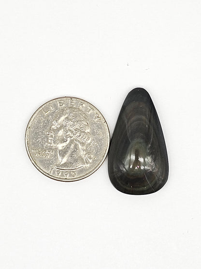Rainbow obsidian Cabochon | Natural Mexican Obsidian for Silversmiths