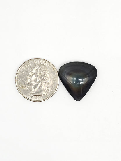 Rainbow obsidian Cabochon | Natural Mexican Obsidian for Silversmiths