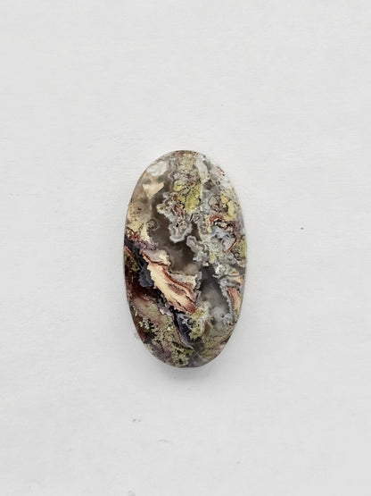 Moss agate cabochon large