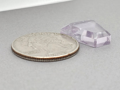 Amethyst Quartz Faceted Cabochon