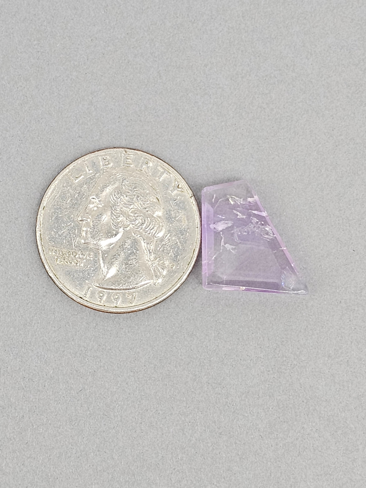 Amethyst Quartz Faceted Cabochon