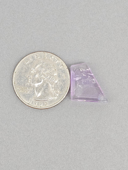 Amethyst Quartz Faceted Cabochon