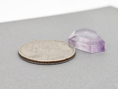 Amethyst Quartz Faceted Cabochon