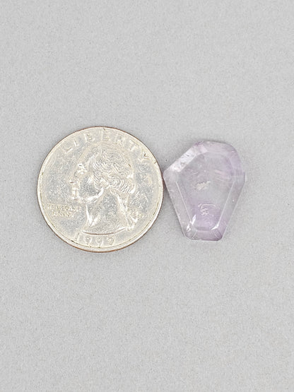 Amethyst Quartz Faceted Cabochon