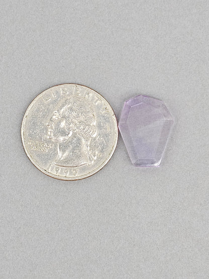 Amethyst Quartz Faceted Cabochon
