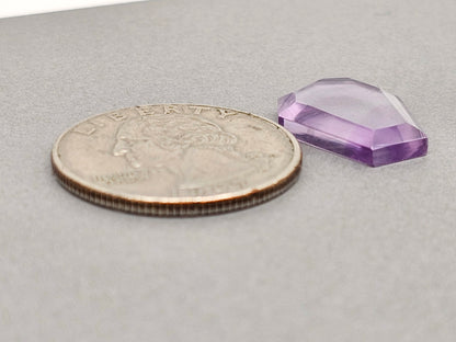 Amethyst Quartz Faceted Cabochon