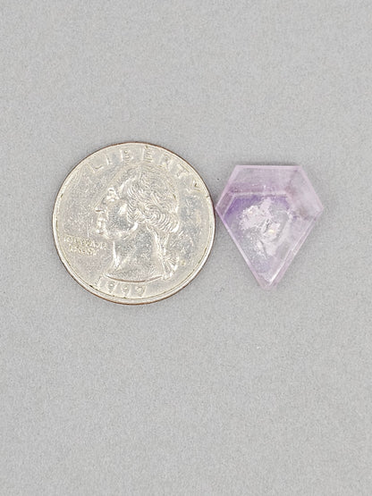 Amethyst Quartz Faceted Cabochon