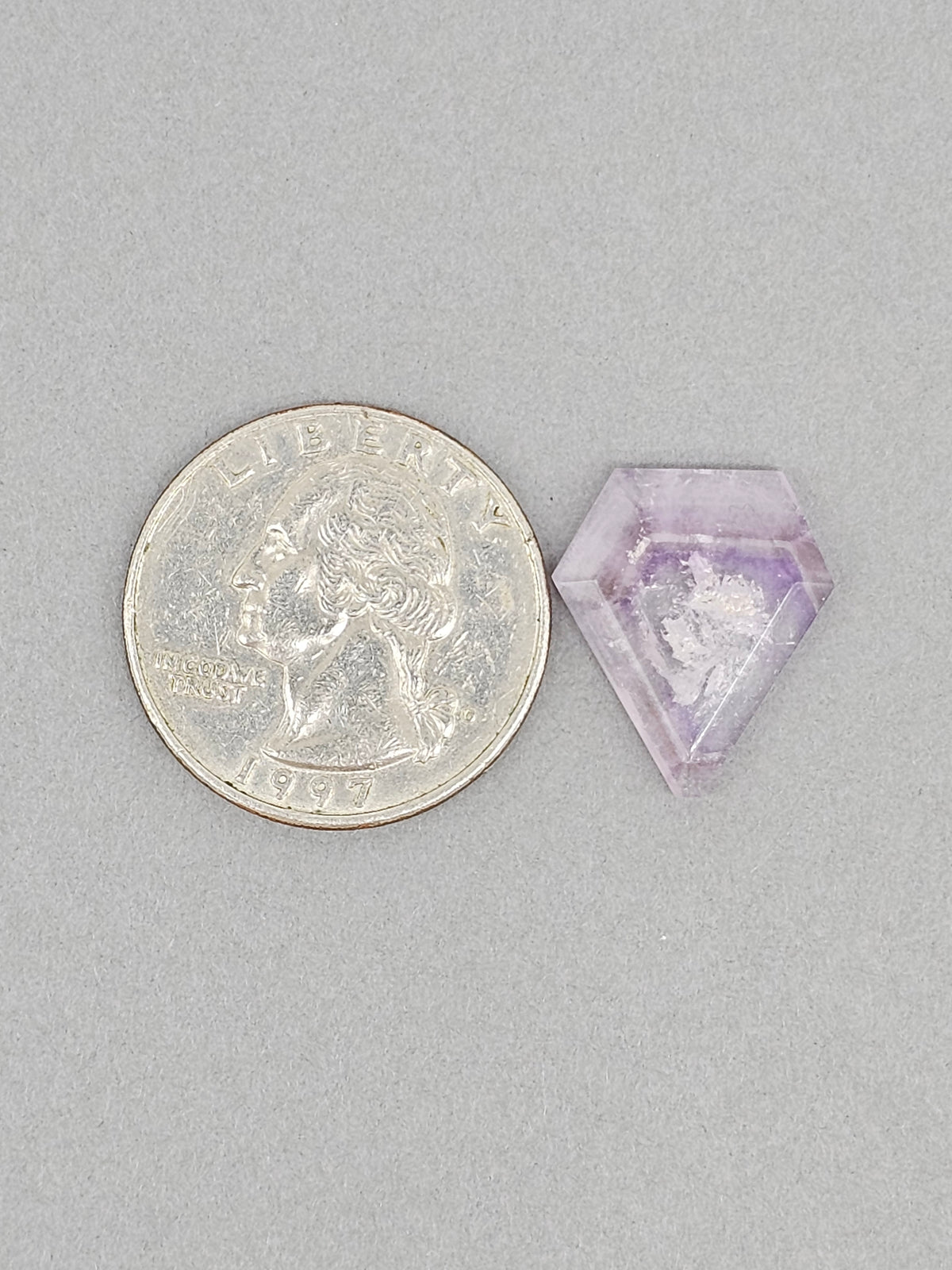 Amethyst Quartz Faceted Cabochon