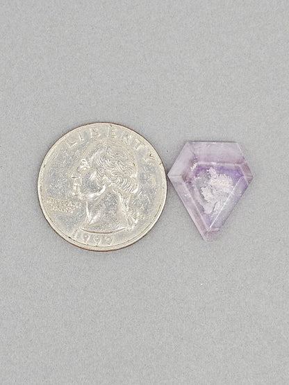 Amethyst Quartz Faceted Cabochon