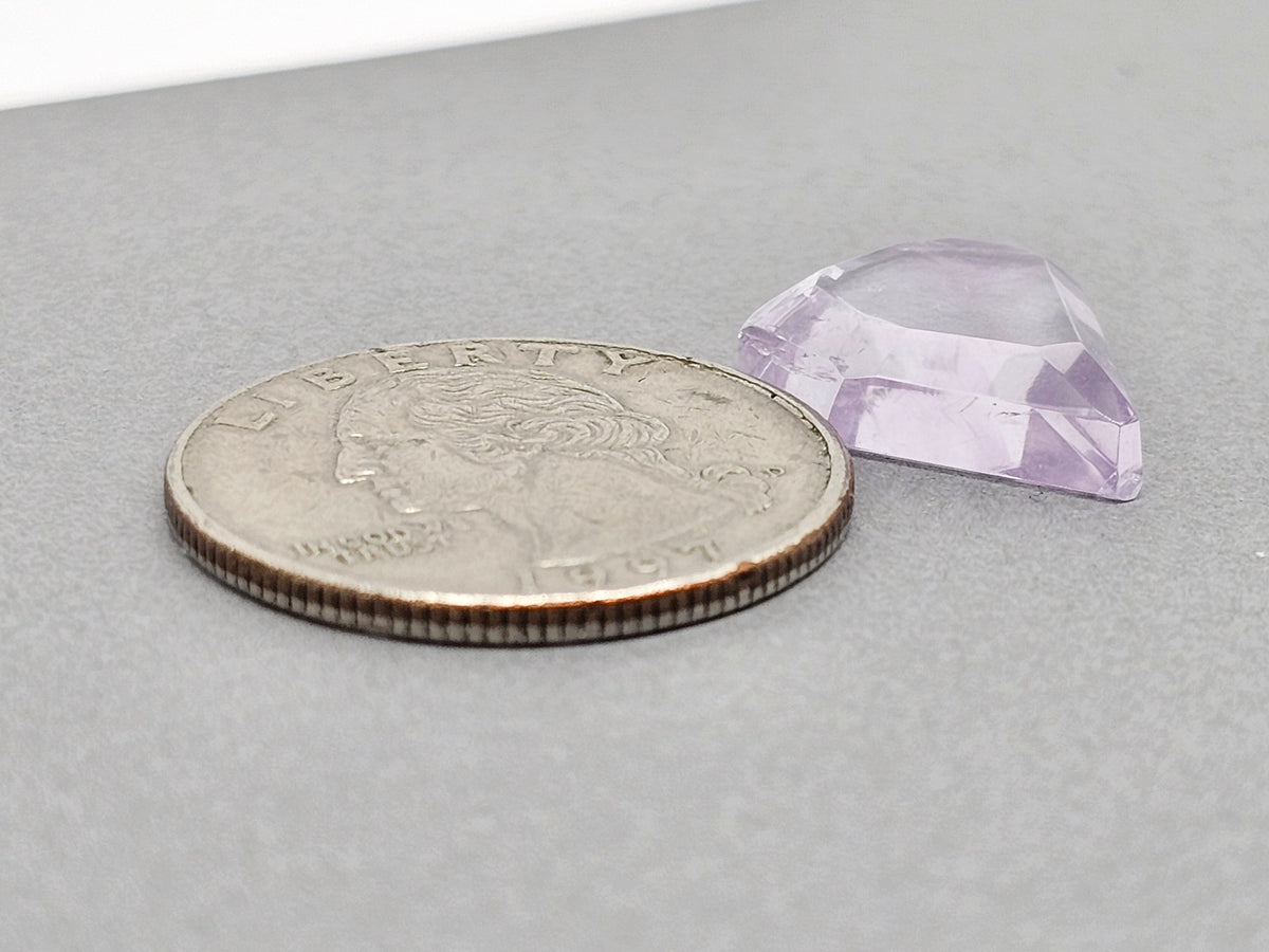 Amethyst Quartz Faceted Cabochon