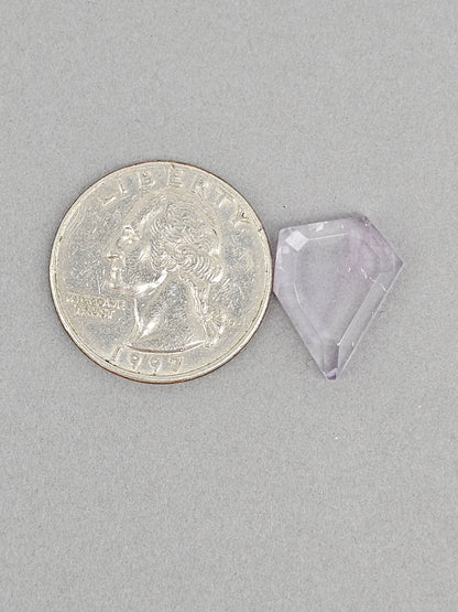 Amethyst Quartz Faceted Cabochon