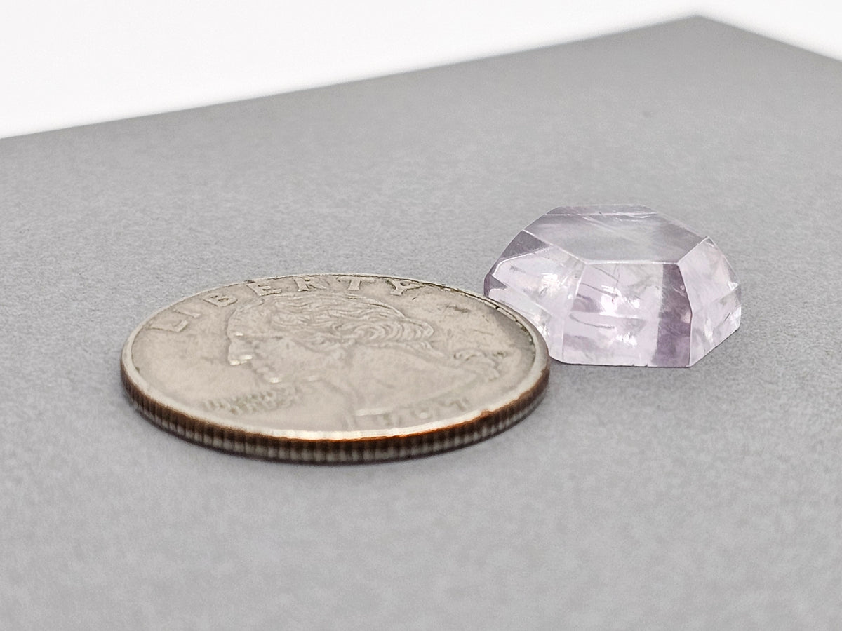Amethyst Quartz Faceted Cabochon
