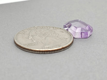 Amethyst Quartz Faceted Cabochon