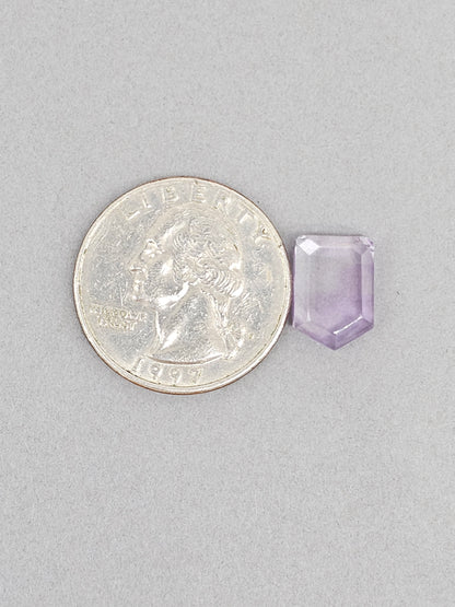 Amethyst Quartz Faceted Cabochon