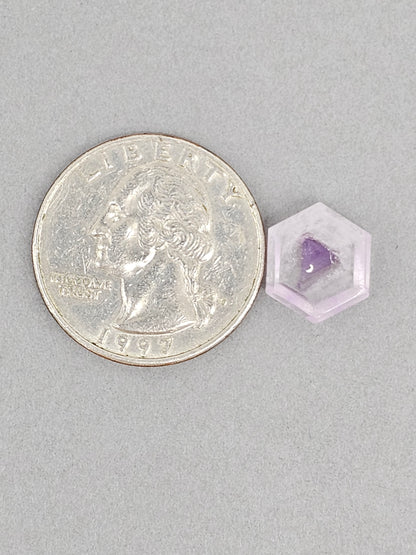 Amethyst Quartz Faceted Cabochon