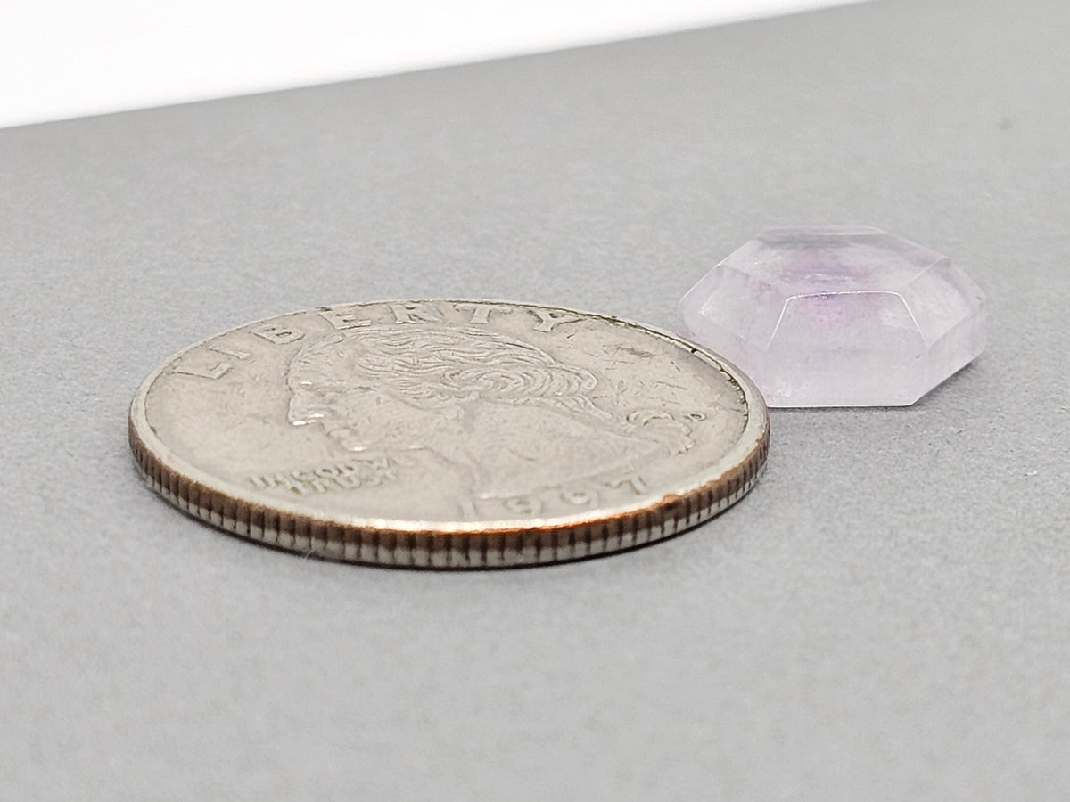 Amethyst Quartz Faceted Cabochon