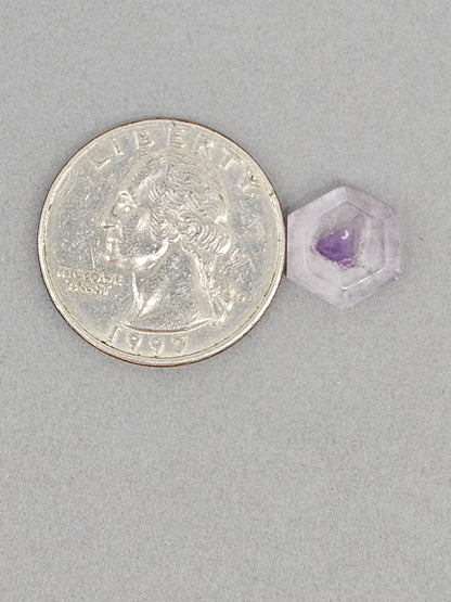 Amethyst Quartz Faceted Cabochon
