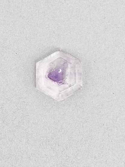 Amethyst Quartz Faceted Cabochon