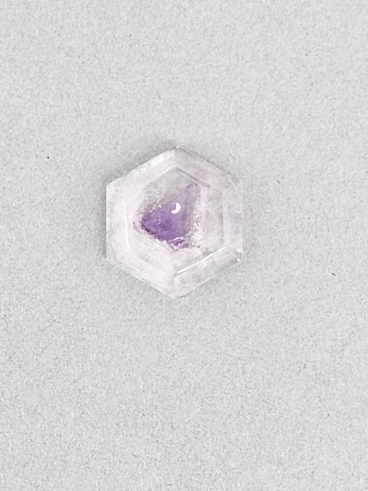 Amethyst Quartz Faceted Cabochon