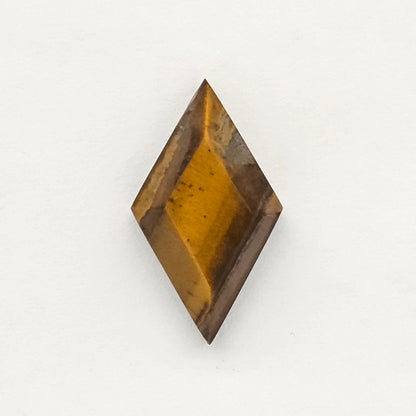 Tiger Eye Geometric Half Faceted Cabochon