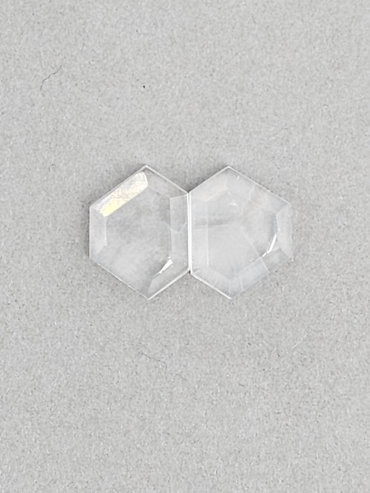 Quartz Geometric cabochon pair