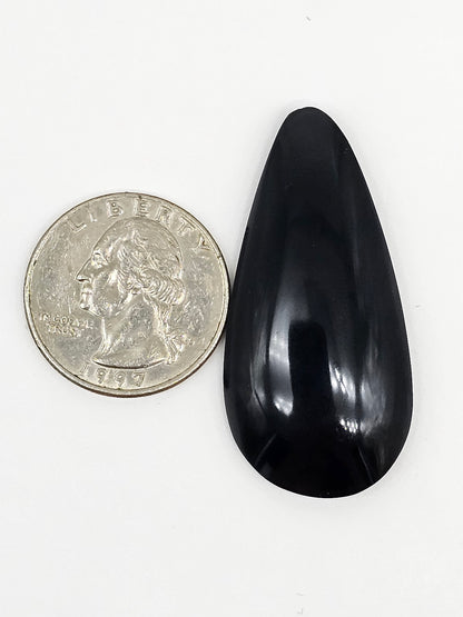Velvet obsidian Cabochon | Natural Mexican Obsidian for Silversmiths