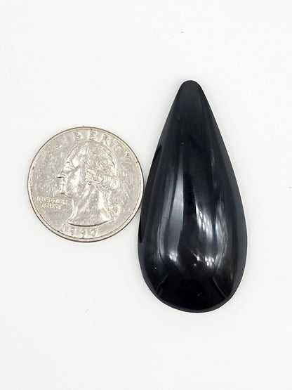 Velvet obsidian Cabochon | Natural Mexican Obsidian for Silversmiths