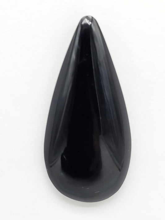 Velvet obsidian Cabochon | Natural Mexican Obsidian for Silversmiths