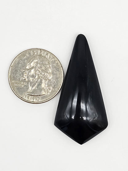Velvet obsidian Cabochon | Natural Mexican Obsidian for Silversmiths